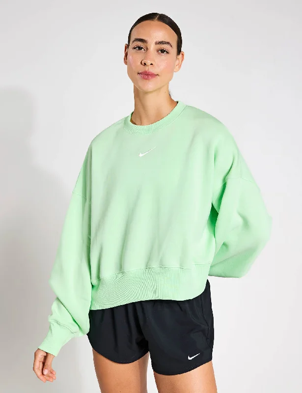 Sportswear Phoenix Fleece Sweatshirt - Vapor Green/Sail Long Hoodie Sweatshirt