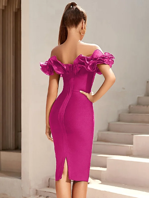 Elegant Sleeveless Sexy Ruffles Dress