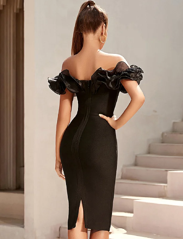 Elegant Sleeveless Sexy Ruffles Dress