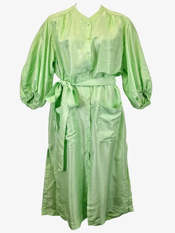 Oroton Neon Evening Smock Maxi Dress Size 16