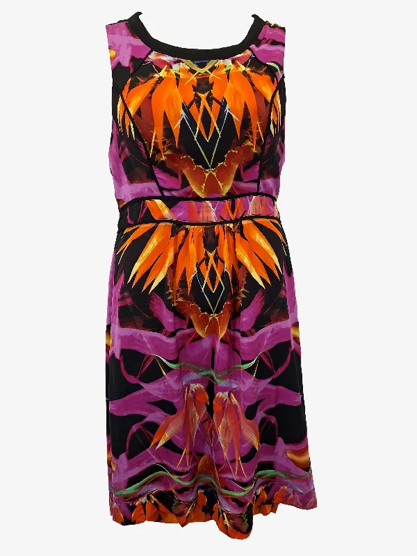 Portmans Tropical Summer Midi Dress Size 16